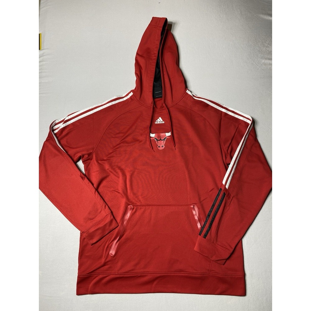 Adidas Chicago Bulls Hoodie Mens XL Red NBA Basketball Pullover 2010